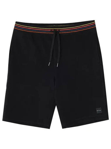 Men's Artist Stripe Lounge Shorts Black - PAUL SMITH - BALAAN 1