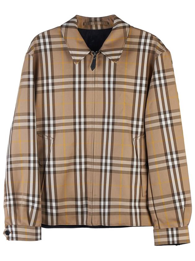 check pattern reversible cotton jacket - BURBERRY - BALAAN 3