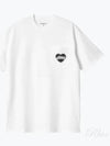 24 F W Carhartt Cotton T-Shirt WITH FRONTAL AMOUR LOGO I03367500AXX B0651173280 - CARHARTT WIP - BALAAN 2