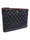 Women s A82545 Black Caviar Skin Classic Gold CC Logo New Medium Clutch - CHANEL - BALAAN 2