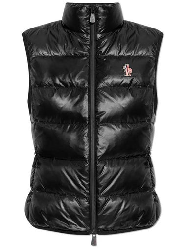 Grenoble logo patch padded vest black 8G000 10 829H7 999 - MONCLER - BALAAN 1