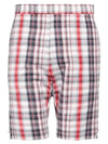 Multicolor Striped Plaid Classic Backstrap Shorts - THOM BROWNE - BALAAN 2