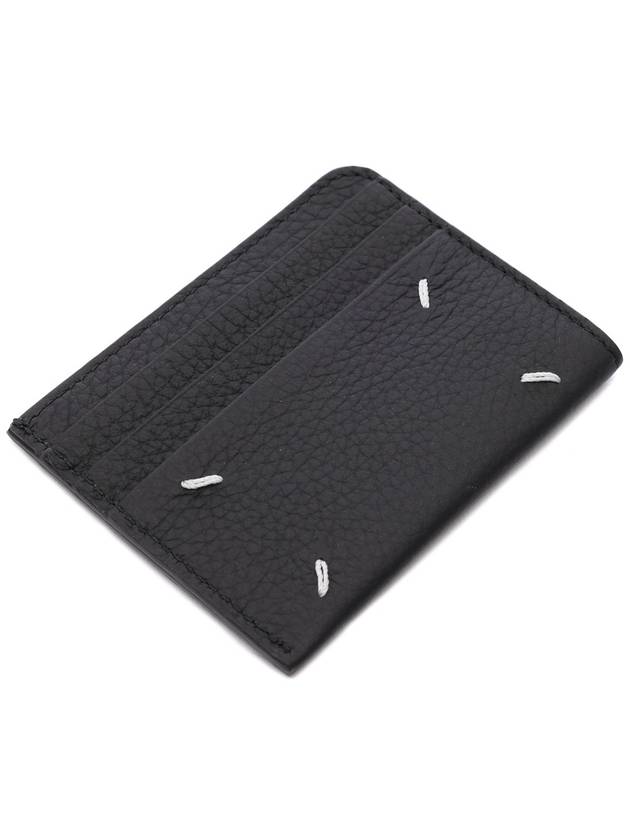 Four Stitch Card Wallet Black - MAISON MARGIELA - BALAAN 6