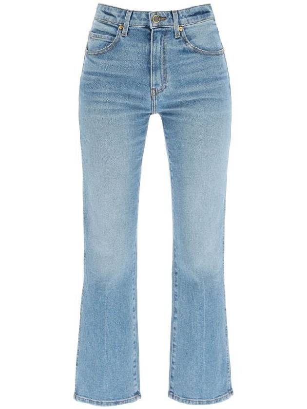 Women's Vivienne Washed Crop Jeans Vintage Blue - KHAITE - BALAAN 1