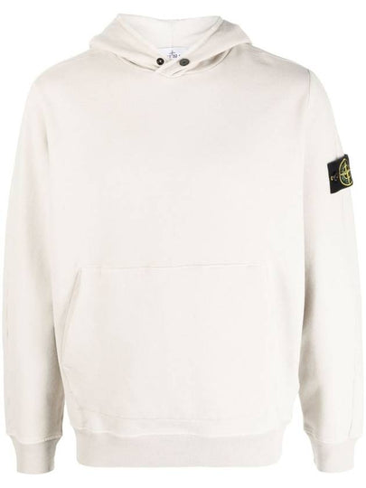 Compass Logo Patch Hoodie Ice - STONE ISLAND - BALAAN 2