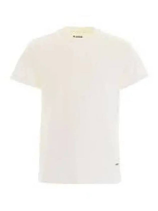 Logo Patch Hem Cotton Short Sleeve T-Shirt 3 Pack White - JIL SANDER - BALAAN 2
