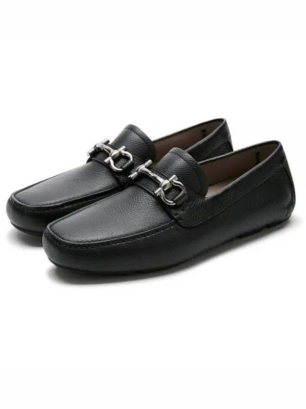 Gancini Ornament Driving Shoes Black - SALVATORE FERRAGAMO - BALAAN 2