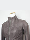 Rick Owens Gray Kangaroo Leather Zip up Jacket 44 - RICK OWENS - BALAAN 4