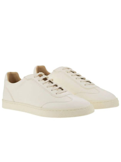 Deerskin Trainers Latex Sole Low Top Sneakers White - BRUNELLO CUCINELLI - BALAAN 2