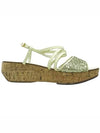 Smith Market used luxury goods gold sandals women s shoes - MIU MIU - BALAAN 3