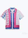 Golf Bay Short Sleeve Shirt Pink Painted Bridge - J.LINDEBERG - BALAAN 2