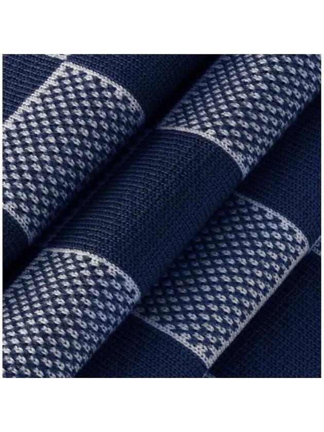 Damier Heritage Scarf Navy - LOUIS VUITTON - BALAAN 4