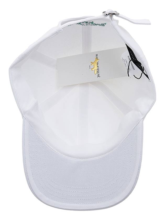 Double Fox Head Patch Ball Cap White - MAISON KITSUNE - BALAAN 6