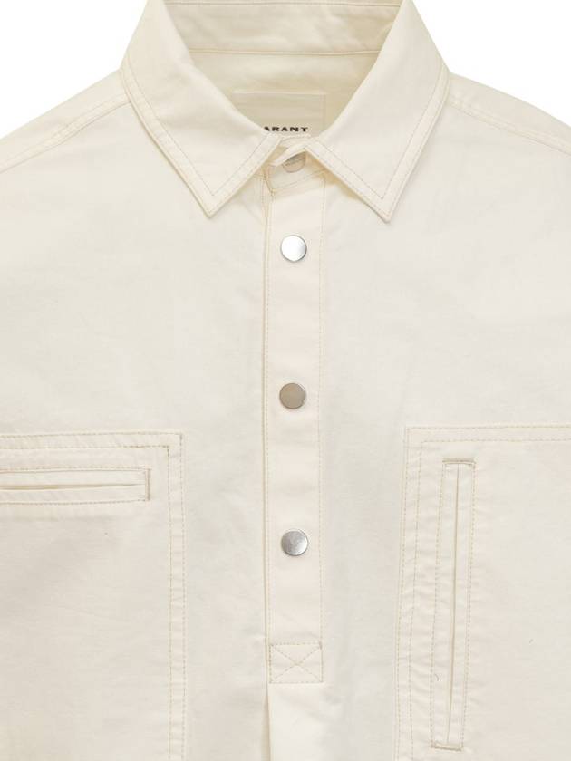 Isabel Marant Cotton Terry Shirt - ISABEL MARANT - BALAAN 4