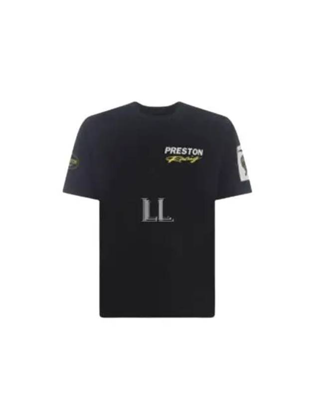 Logo-Printed Crewneck Short Sleeve T-Shirt Black - HERON PRESTON - BALAAN 2