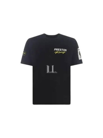 Logo-Printed Crewneck Short Sleeve T-Shirt Black - HERON PRESTON - BALAAN 2