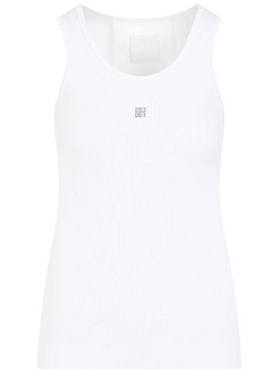 4D Logo Crewneck Sleeveless White - GIVENCHY - BALAAN 2