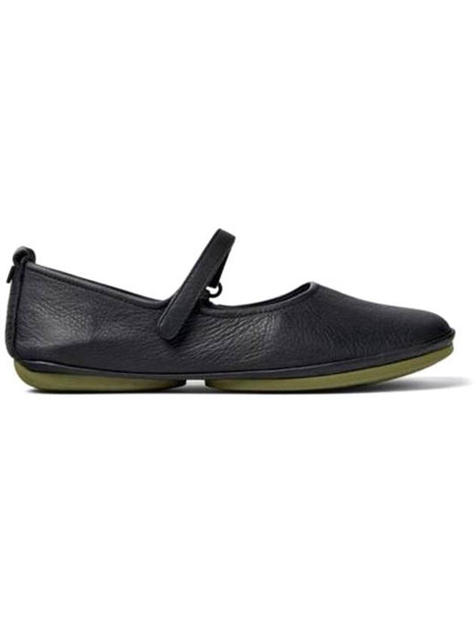 RIGHT NINA Leather Mary Jane Flat Shoes Black - CAMPER - BALAAN 1