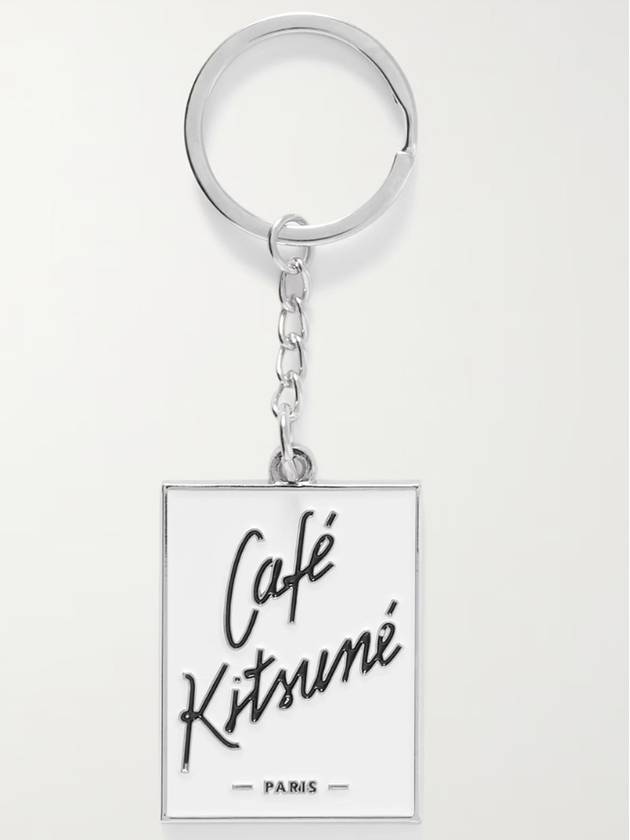 Café Kitsune Keyholder Silver - MAISON KITSUNE - BALAAN 2