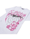 Abstract Heart Bear Graphic Relaxed Short Sleeve T-Shirt White - GANNI - BALAAN 4