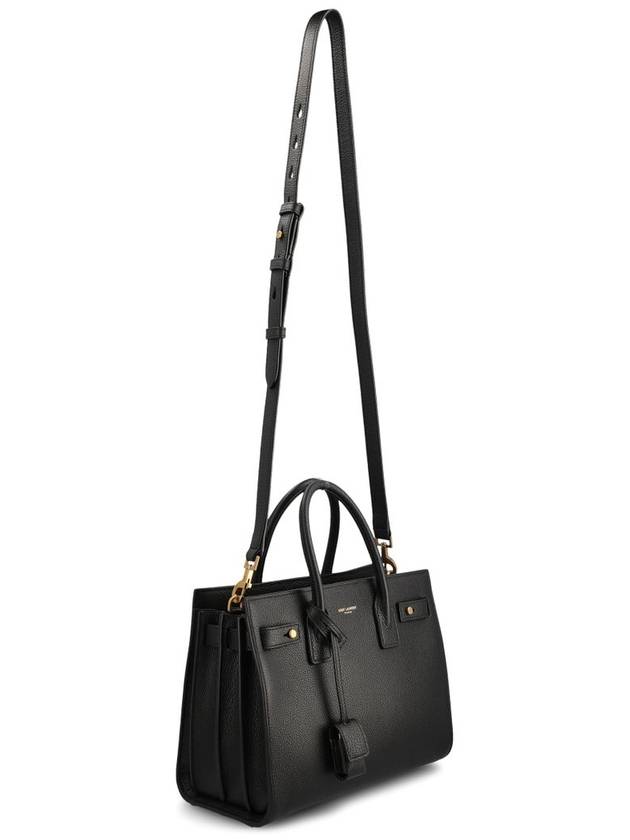 Sac De Jour Baby Tote Bag Black - SAINT LAURENT - BALAAN 4