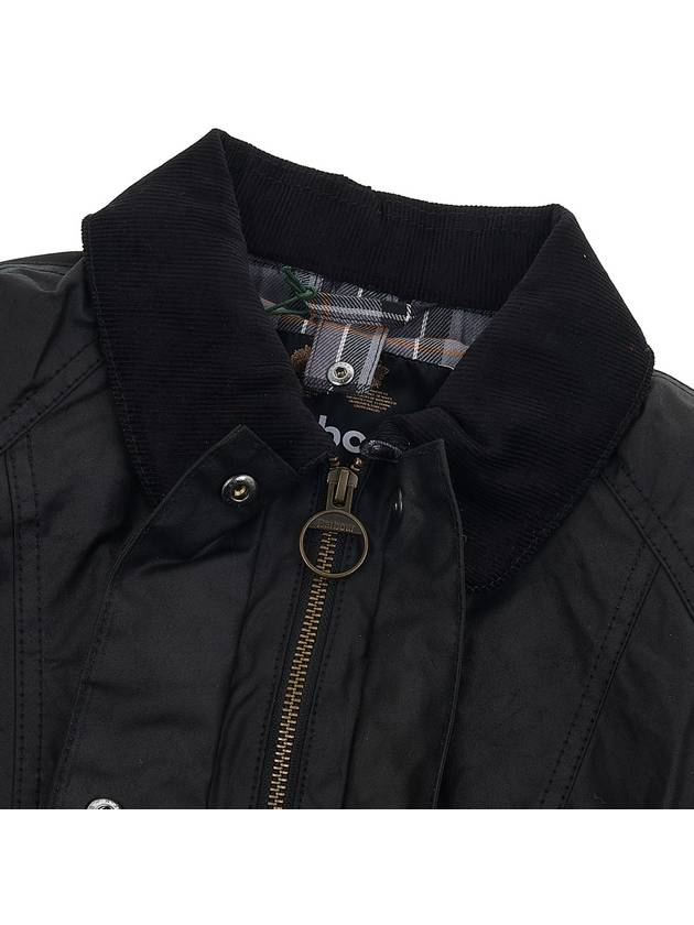 Beadnell Wax Zip-up Jacket Black - BARBOUR - BALAAN 11