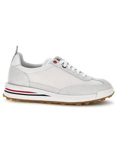 Thom Women Browne Nylon Tech Runner Low Top Sneakers Grey White - THOM BROWNE - BALAAN 2