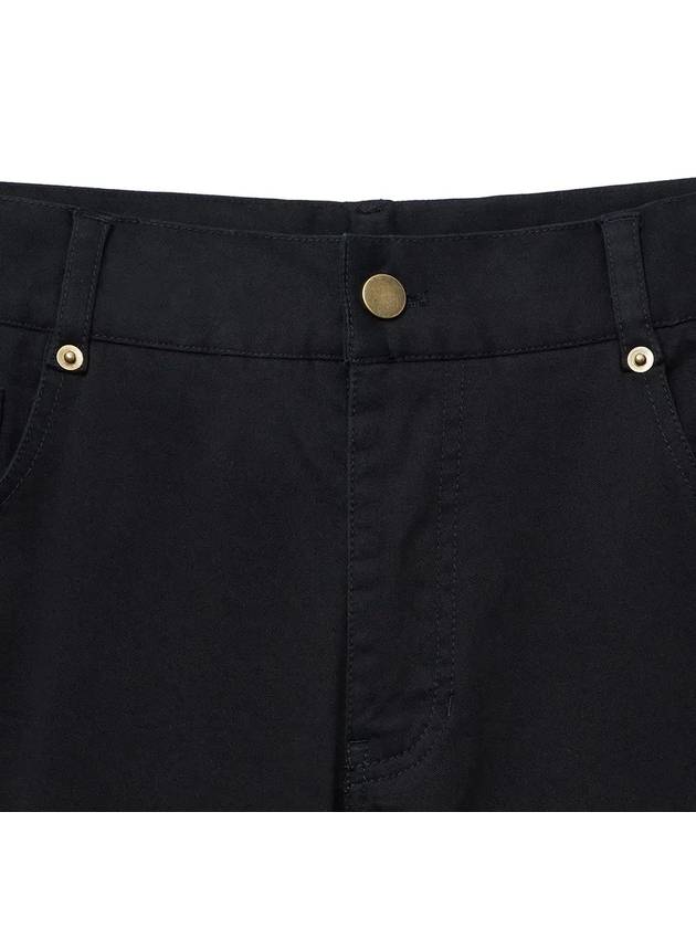 Moleskine Cinchback Flare Pants Black - NOIRER - BALAAN 5