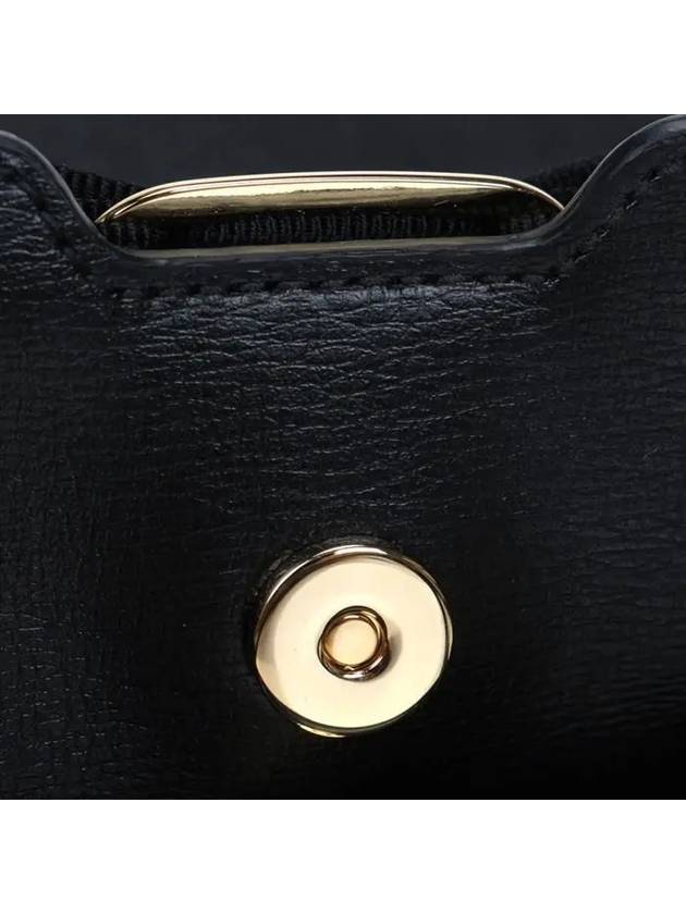 Vara Bow Top Handle Tote Bag Black - SALVATORE FERRAGAMO - BALAAN 11