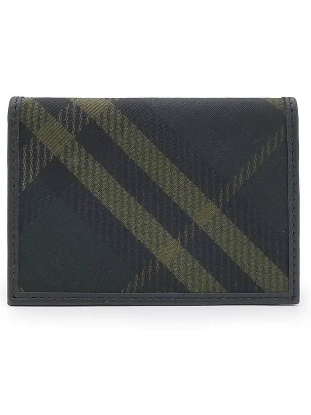 Check Leather Card Wallet Black - BURBERRY - BALAAN 3