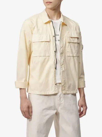 Gabardine Long Sleeve Shirt Beige - CP COMPANY - BALAAN 2