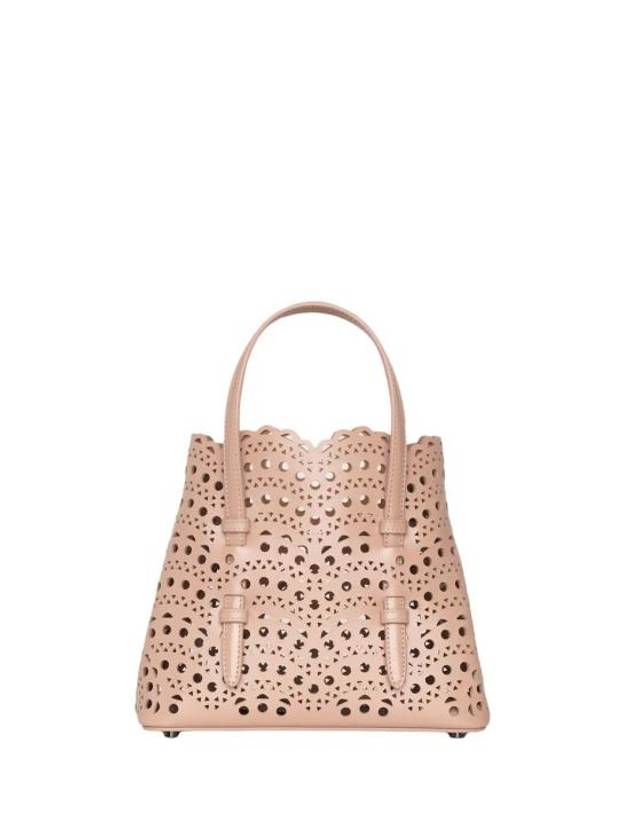 Mina 20 Vienne Wave Lux Calfskin Tote Bag Pink - ALAIA - BALAAN 1