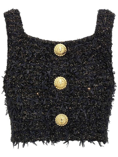 Balmain Lurex Tweed Top - BALMAIN - BALAAN 1