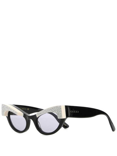 cat eye frame sunglasses black - GUCCI - BALAAN 2