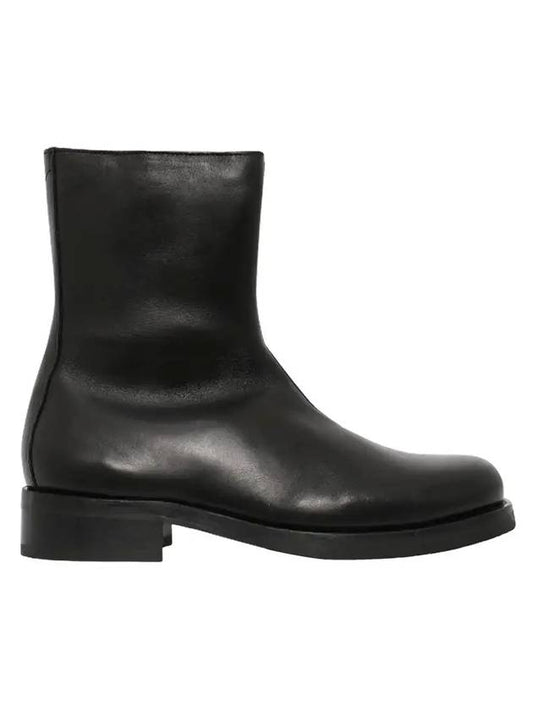 Zipper Camion Leather Ankle Boots Black - OUR LEGACY - BALAAN 1