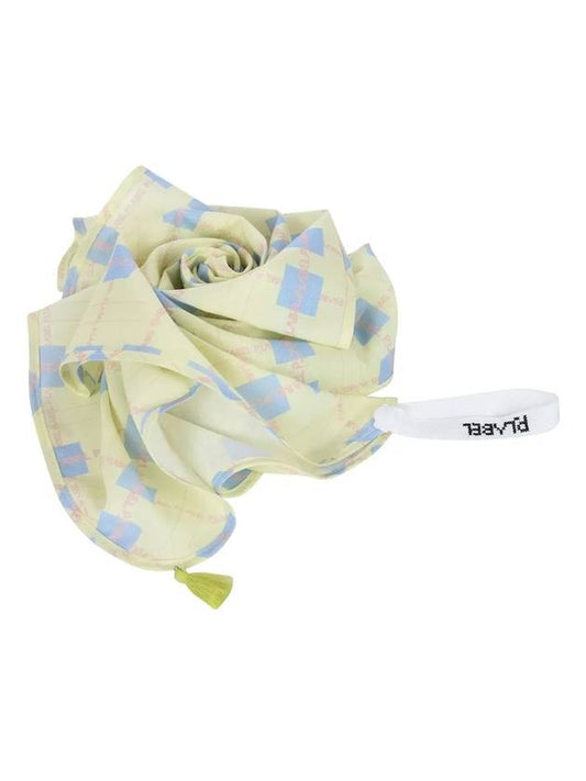 Checkerboard scarf MX3SF066YEL - P_LABEL - BALAAN 2