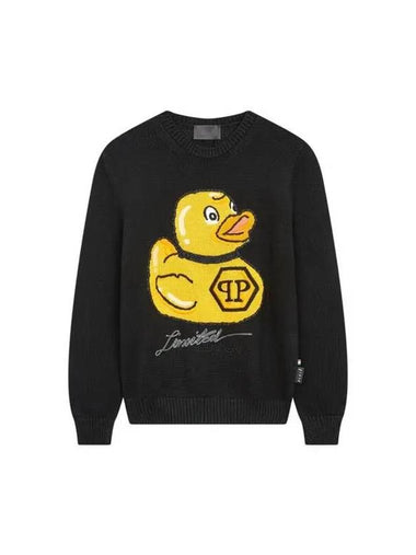 Men s Studded Duck Graphic Sweater Black - PHILIPP PLEIN - BALAAN 1