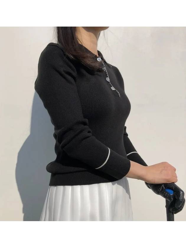 spring petal collar golf knit golf look - LOLOALLOY - BALAAN 3