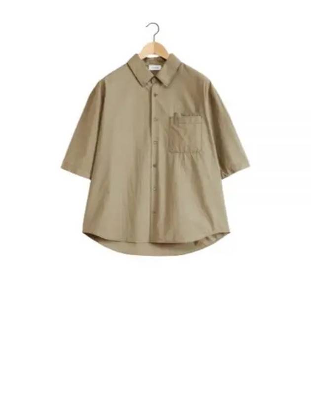 Double Pocket Short Sleeve Khaki - LEMAIRE - BALAAN 2