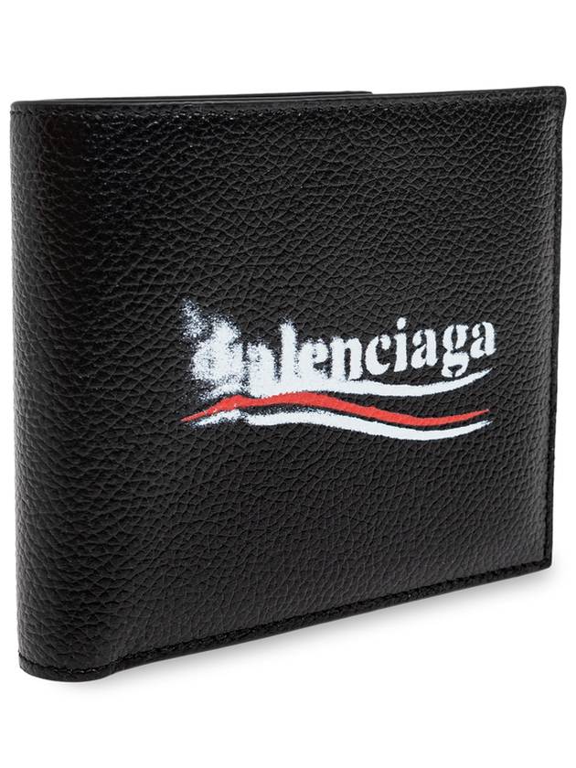 Wave Logo Half Wallet Black - BALENCIAGA - BALAAN 5