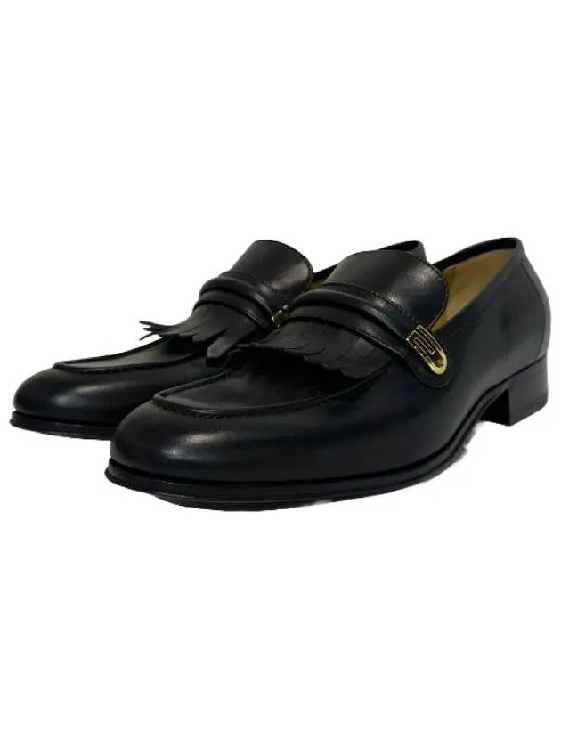 Mirror G Leather Loafers Black - GUCCI - BALAAN 8