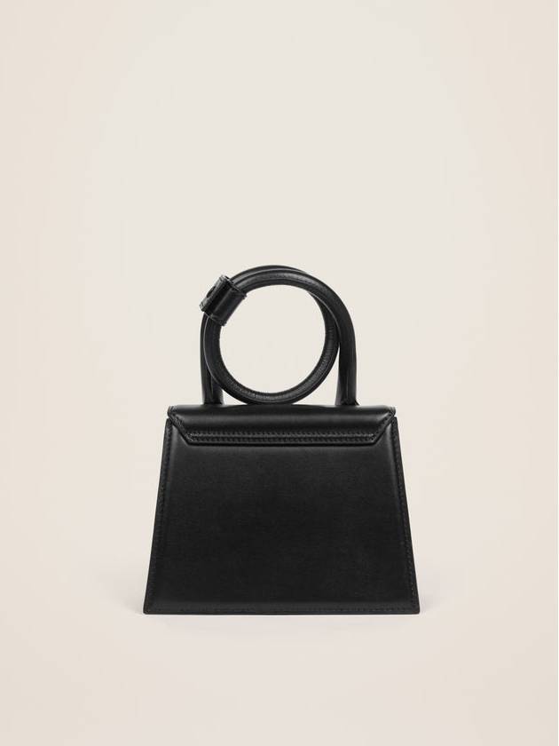 Le Chiquito Noeud Coiled Leather Tote Bag Black - JACQUEMUS - BALAAN 4