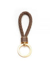 Intrecciato Lambskin Key Holder Brown - BOTTEGA VENETA - BALAAN 2