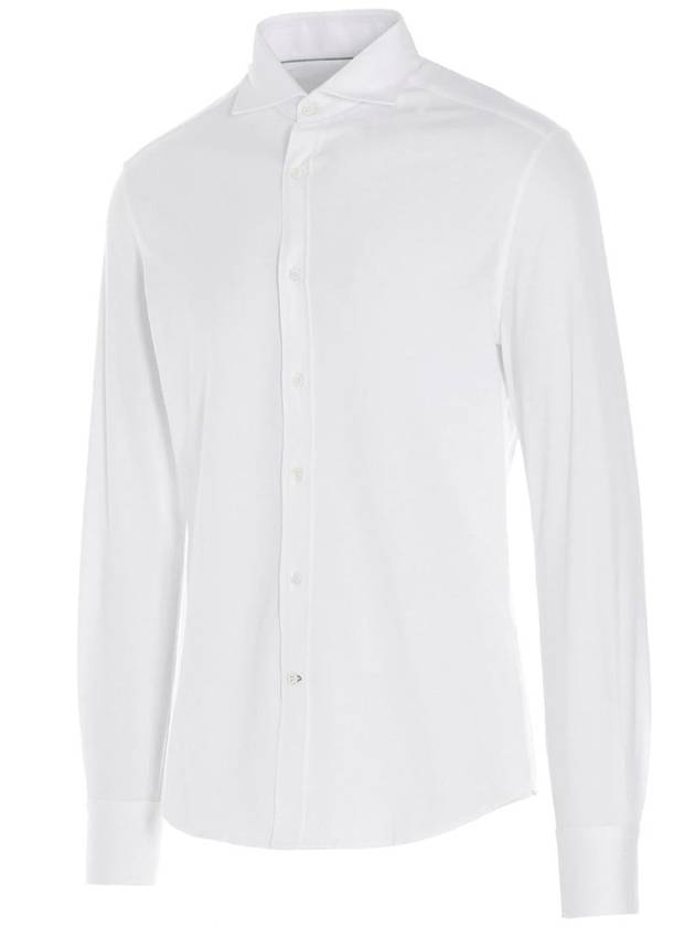 Men's Classic Long Sleeve Shirt White - BRUNELLO CUCINELLI - BALAAN 3