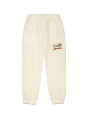 KODAK Cinekodak Pigment Dying Regular Jogger Pants Women IVORY - KODO - BALAAN 1