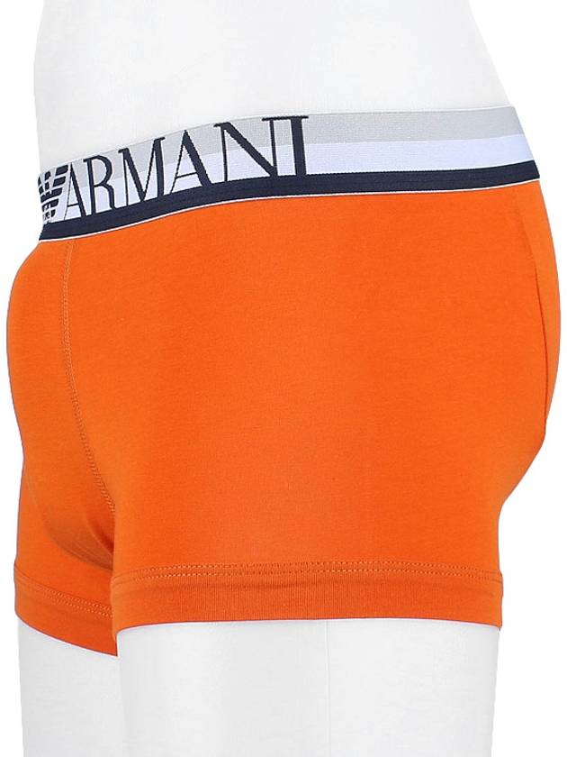 Men's Logo Boxer Briefs Orange - EMPORIO ARMANI - 4