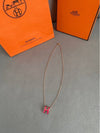 Pop H Pendant Necklace Rose Gold - HERMES - BALAAN 8