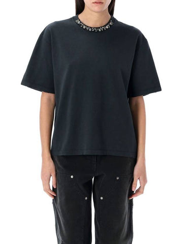 TSHIRT CRYSTAL COLLAR - GOLDEN GOOSE - BALAAN 1