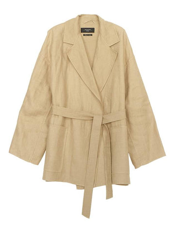 15041022650 ALPINO 001 Women s Linen Jacket - MAX MARA - BALAAN 1