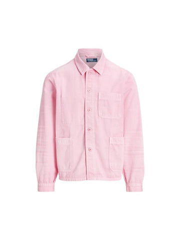 30 points twill utility jacket pink - POLO RALPH LAUREN - BALAAN 1